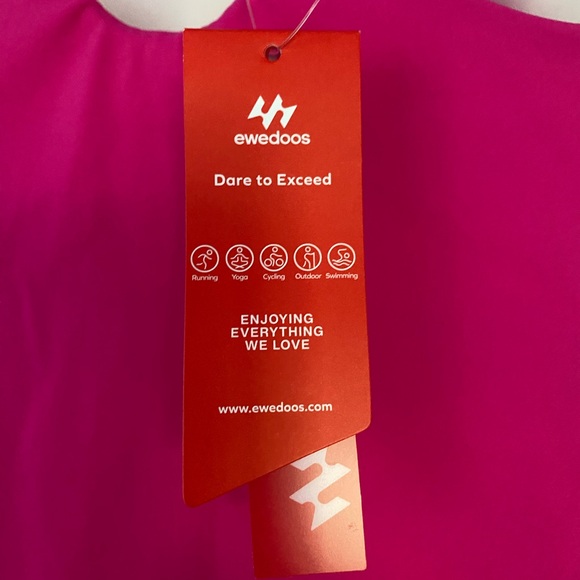 Ewedoos Tennis Dress Athletic Dress Summer Dress Hot Pink Mini size Small - Picture 10 of 16